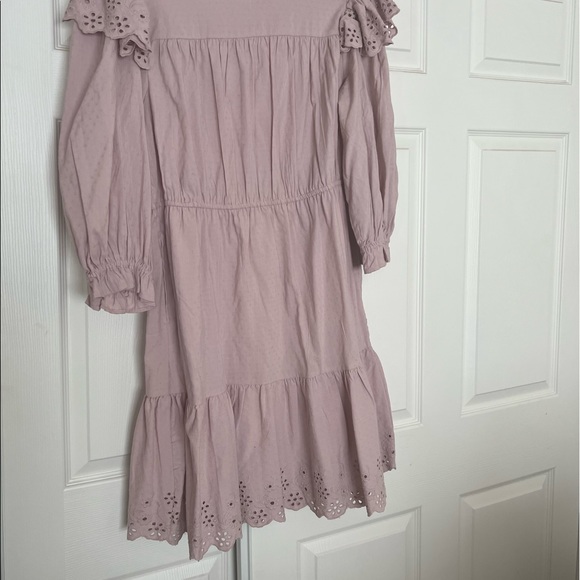 Women's Ruffle Long Sleeve Ruffle Dress - Universal Thread - Picture 5 of 6